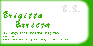brigitta baricza business card